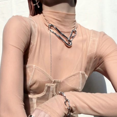 Bit motif necklace