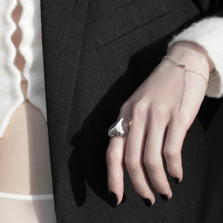Heart bracelet / Silver【Silver 925 product】