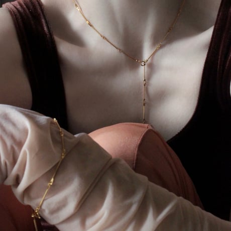 norme bamboo chain necklace (slim) / SV925＋Gold Plated