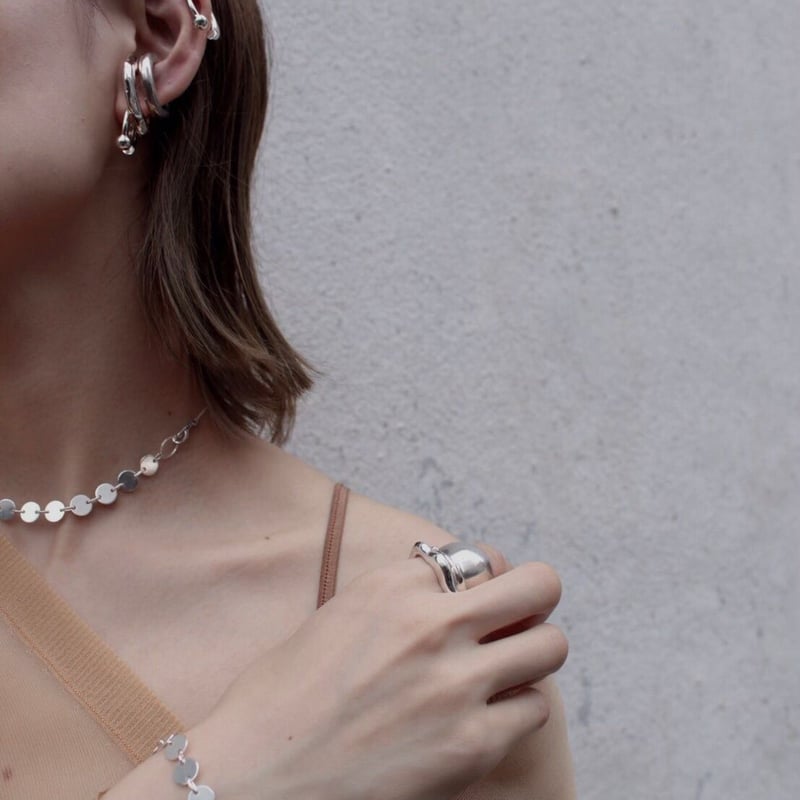 Flow earcuff ring (1P) (one color) | Soierie On