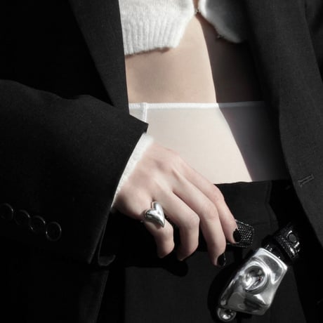 Heart ring / Silver 【Silver 925 product】