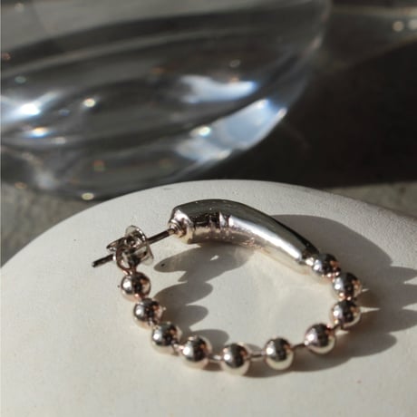 Ball chain hoop pierce [Unisex line]