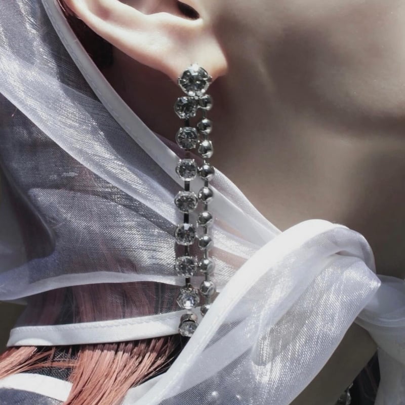 アクセサリー Soierie Ball chain stone necklace Ball chain stone necklace | Soierie Online Store