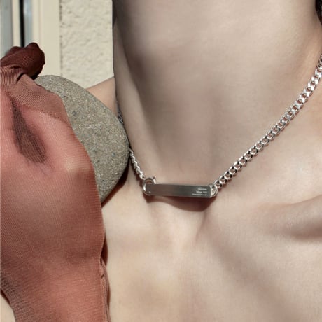 norme ID Plate necklace / SV925