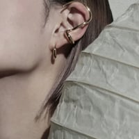 norme clear hook earcuff / SV925＋Gold Plated