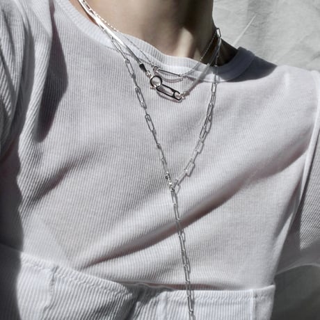Gem clip necklace(3p set)
