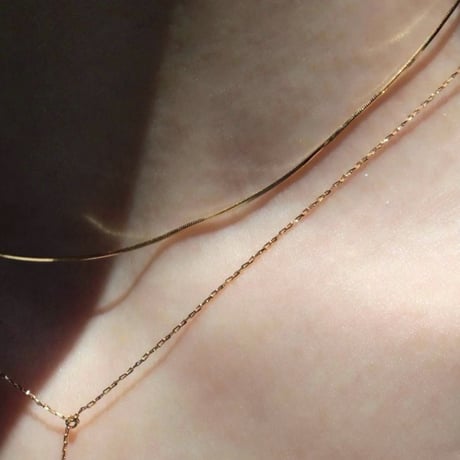 norme polished necklace / K18