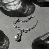 Key motif padlock bracelet