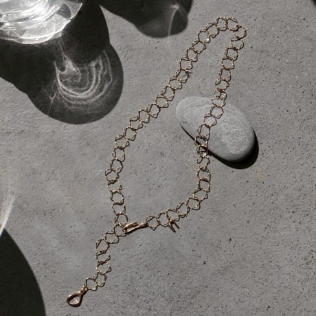 norme hook circle necklace / SV925＋Gold Plated