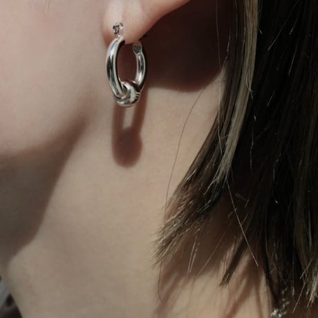 Metal furniture hoop pierce (gloss/2P) [Unisex line]