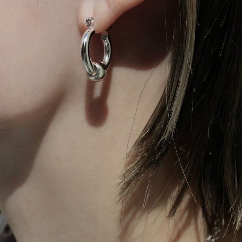 Metal furniture hoop pierce (gloss/2P) [Unisex