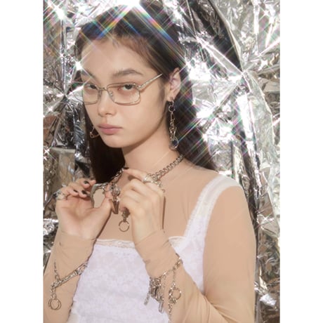 All in keyring earring