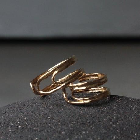 norme uncut clip ring / SV925＋Gold Plated