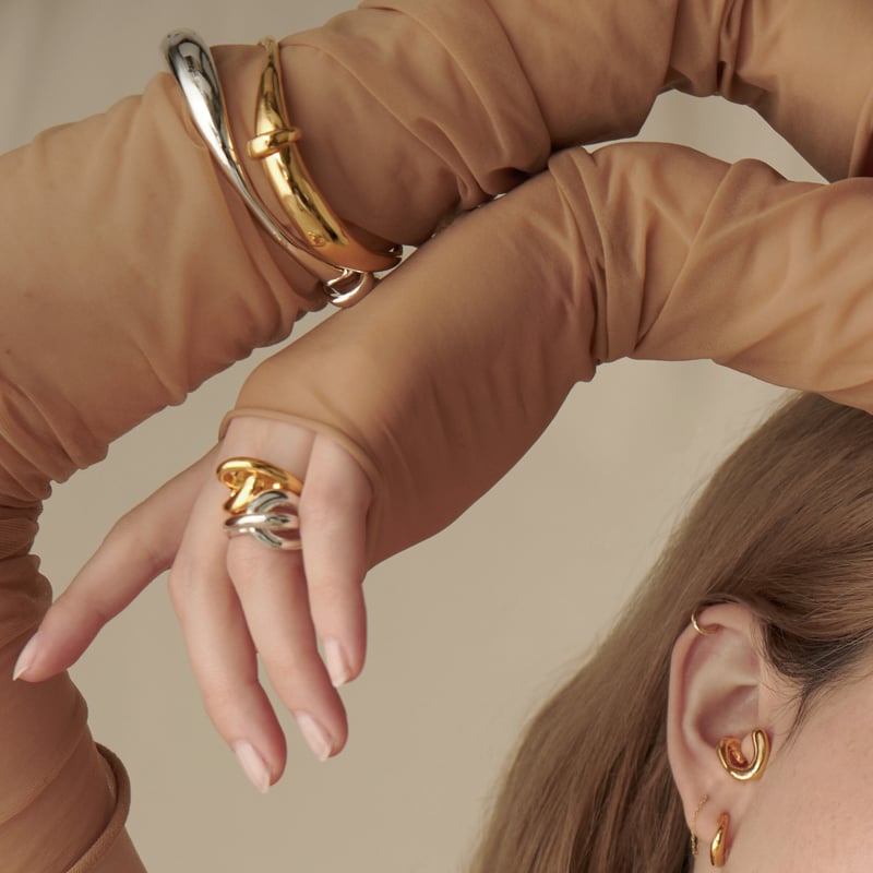 Clarity bit earcuff ring (one color) | Soierie