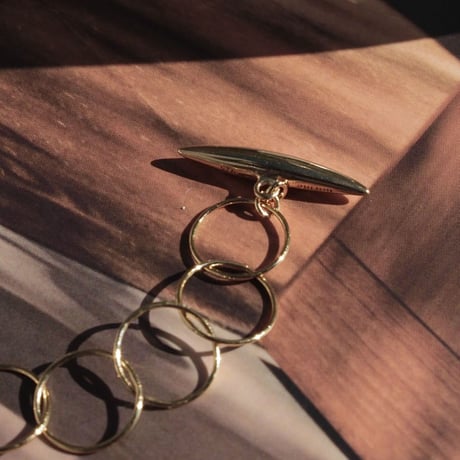 norme clear circle bracelet / SV925＋Gold Plated