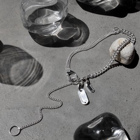 Key motif tag necklace