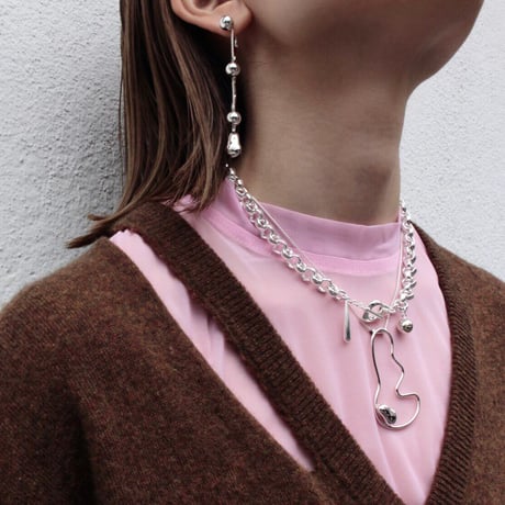 Collar necklace / Light silver