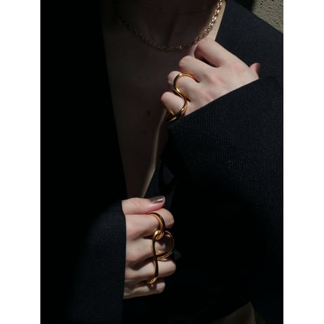 Connect eight loop ring (large/2P) (one color)