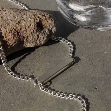 norme ID Plate necklace / SV925