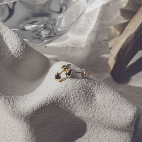 norme drop pierce / SV925＋Gold Plated
