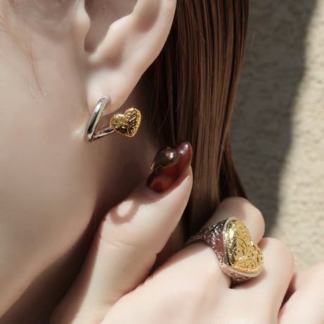 Heart barbell small pierce (mix color)
