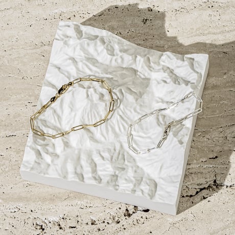 norme long frame bracelet [Unisex] / SV925＋Gold Plated