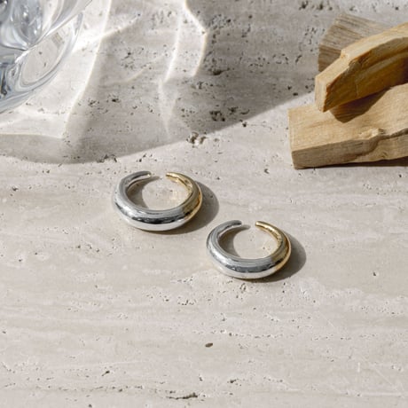 norme sleek earcuff ring ＃4  (Mix/1P) / SV925＋Gold Plated