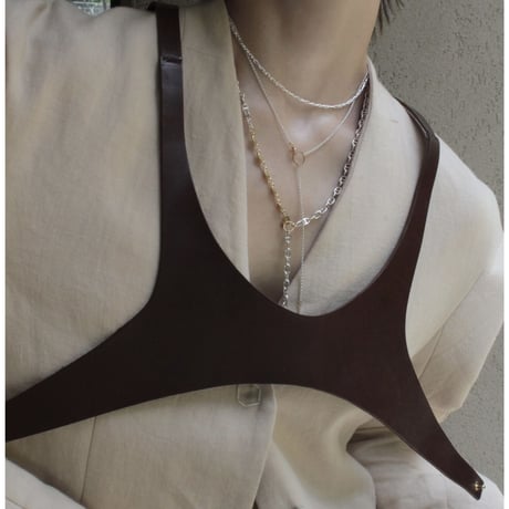 Layered necklace (3P) (mix color)