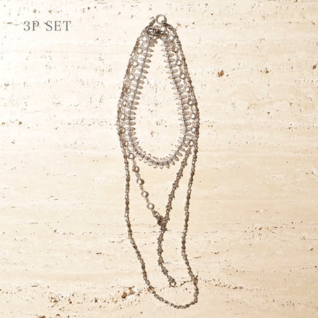 Fantasy layered necklace (3P)