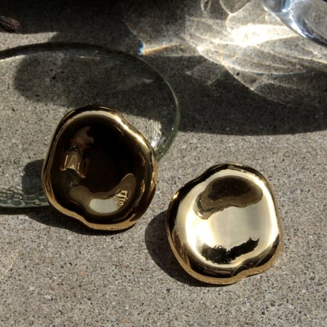Moist plate earing / Gold