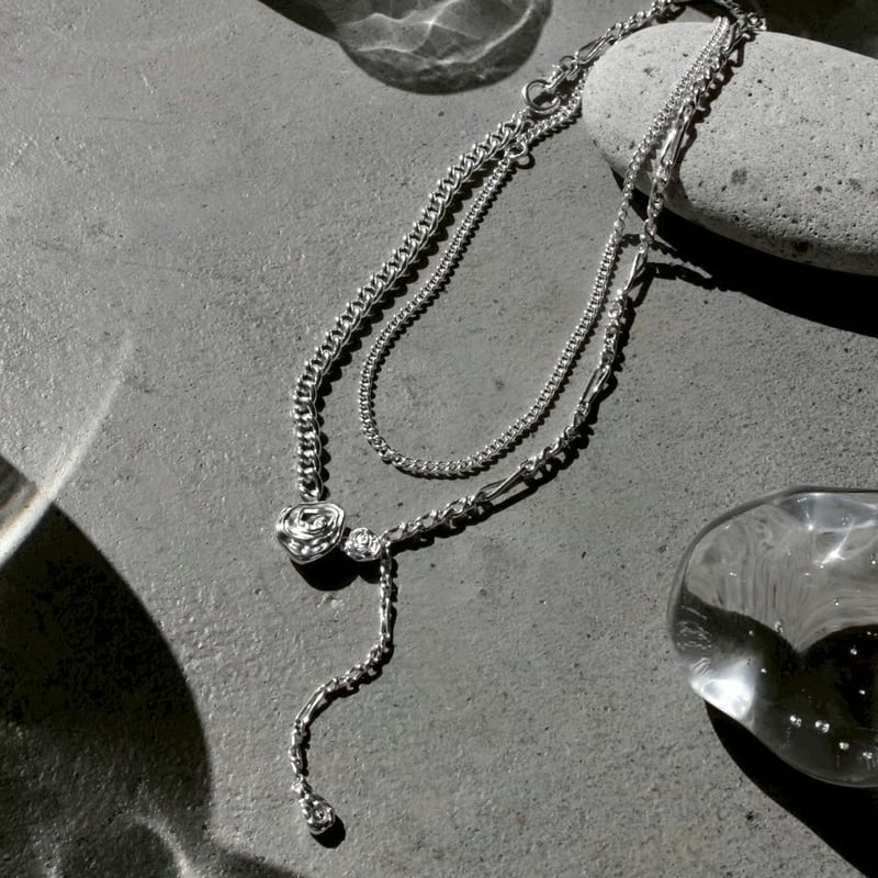 Rose layered necklace | Soierie Online Store