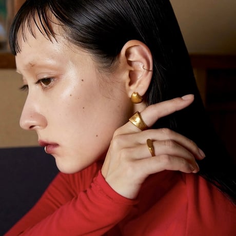 norme true circle half pierce (Matt) / SV925＋Gold Plated