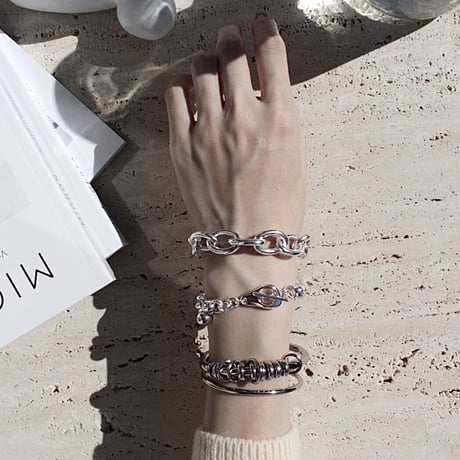 Collar bracelet / Light silver