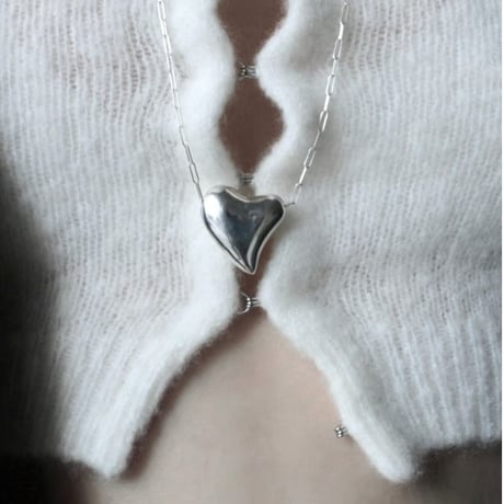Heart necklace / Silver【Silver 925 product】