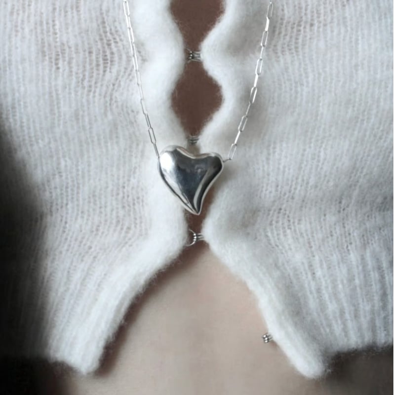 Heart necklace / Silver【Silver 925 product】 | S