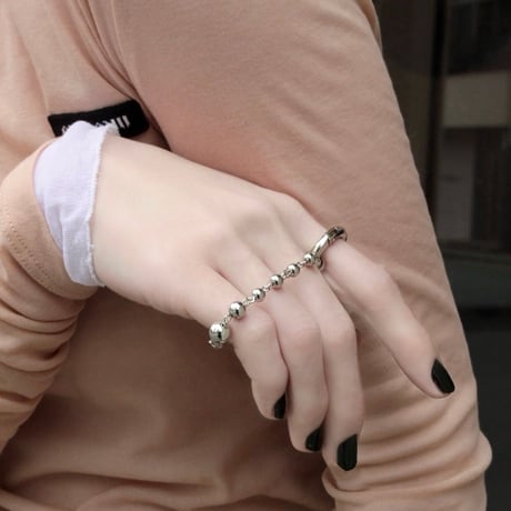 Metal ball carabiner ring