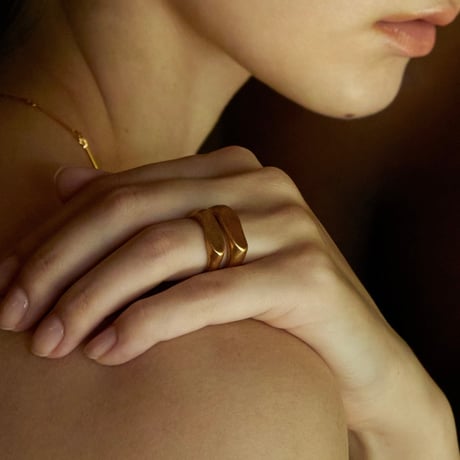 norme ID Ring ③ (Matt) / SV925＋Gold Plated