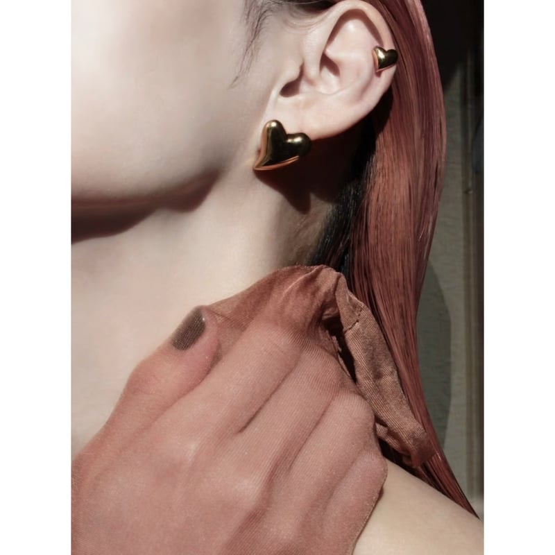 Heart mini pierce / Gold【Silver 925 product】 | Heart mini pierce / Gold【Silver 925 product】 |