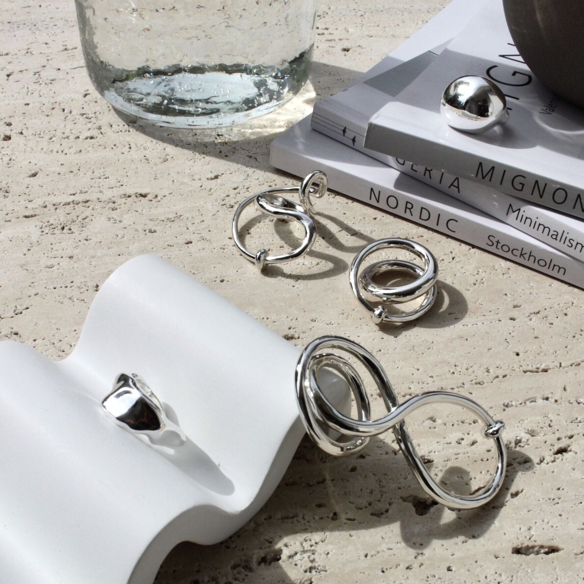 国内で当店のみ ILLUSORY - Neo Era Coil Ring Neo coil w ring (one color) | Soierie Online Store