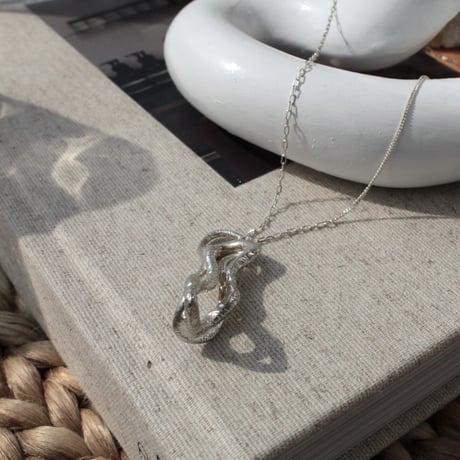 Clay long necklace