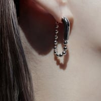 Ball chain hoop pierce [Unisex line]
