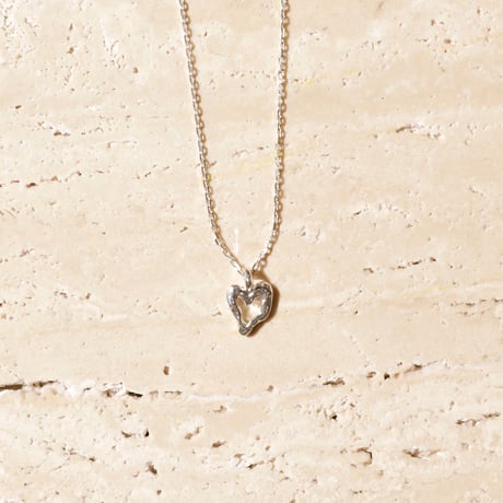 norme open heart mini necklace / SV925