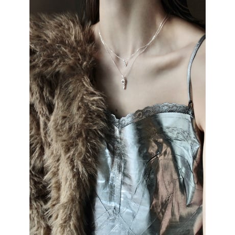 norme numbering mini necklace / SV925