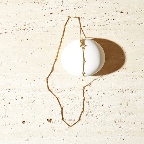 norme bamboo chain necklace (slim) / SV925＋Gold Plated