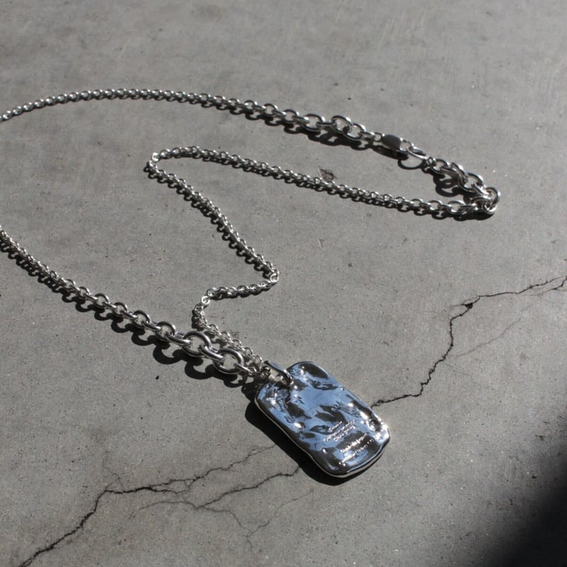 アクセサリー Soierie Mud wall id necklace Mud wall id necklace/ Silver [Unisex line] | So