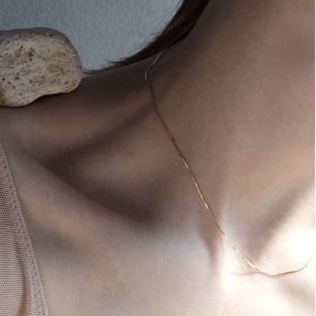 norme polished necklace / K18