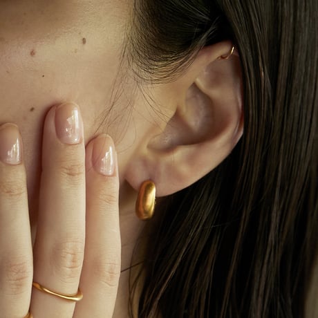 norme true circle pierce (Matt) / SV925＋Gold Plated