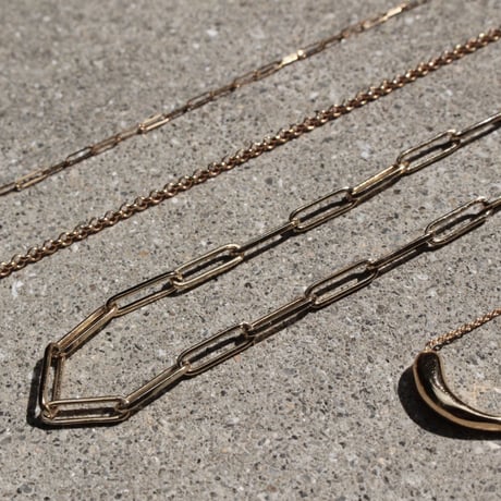 norme long frame necklace (Men's) / SV925＋Gold Plated