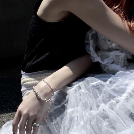 Ball chain hook bracelet [Unisex line]