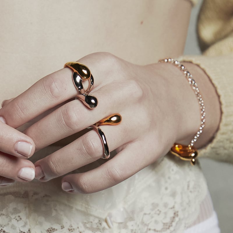 Metal art mantel bracelet | Soierie Online Store